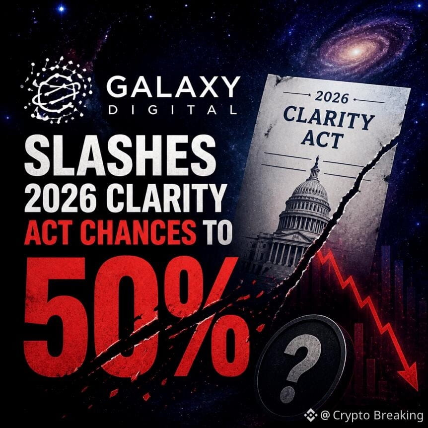 Galaxy Digital Slashes 2026 Clarity Act Chances To 50%
