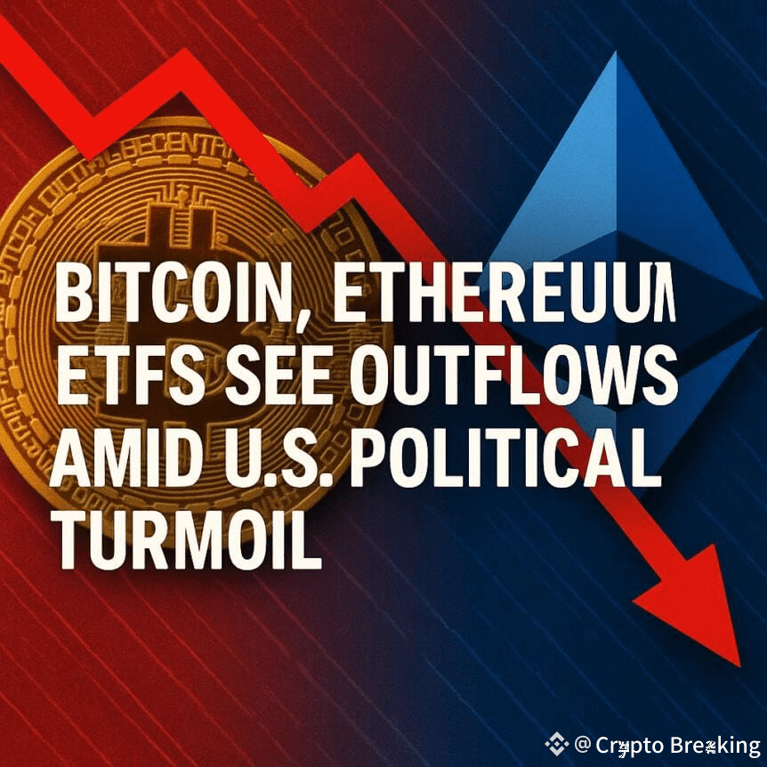 Bitcoin, Ethereum Etfs See Continued Outflows As Us Turmoil Deepens