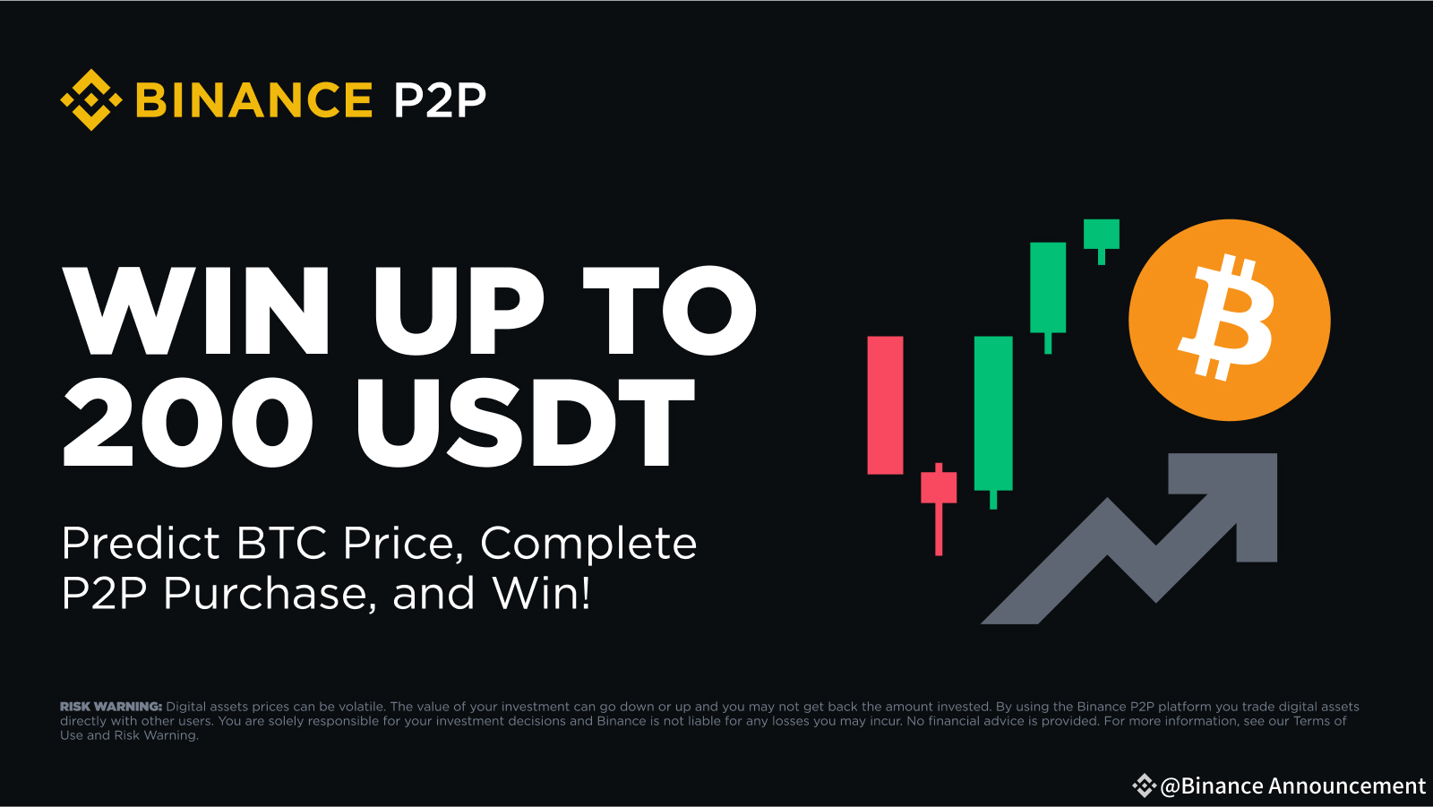 Binance P2P Africa Exclusive: Predict BTC Price, Complete P2P Purchase, and  Win Up To 200 USDT in Rewards! | Binance Announcement on Binance Square