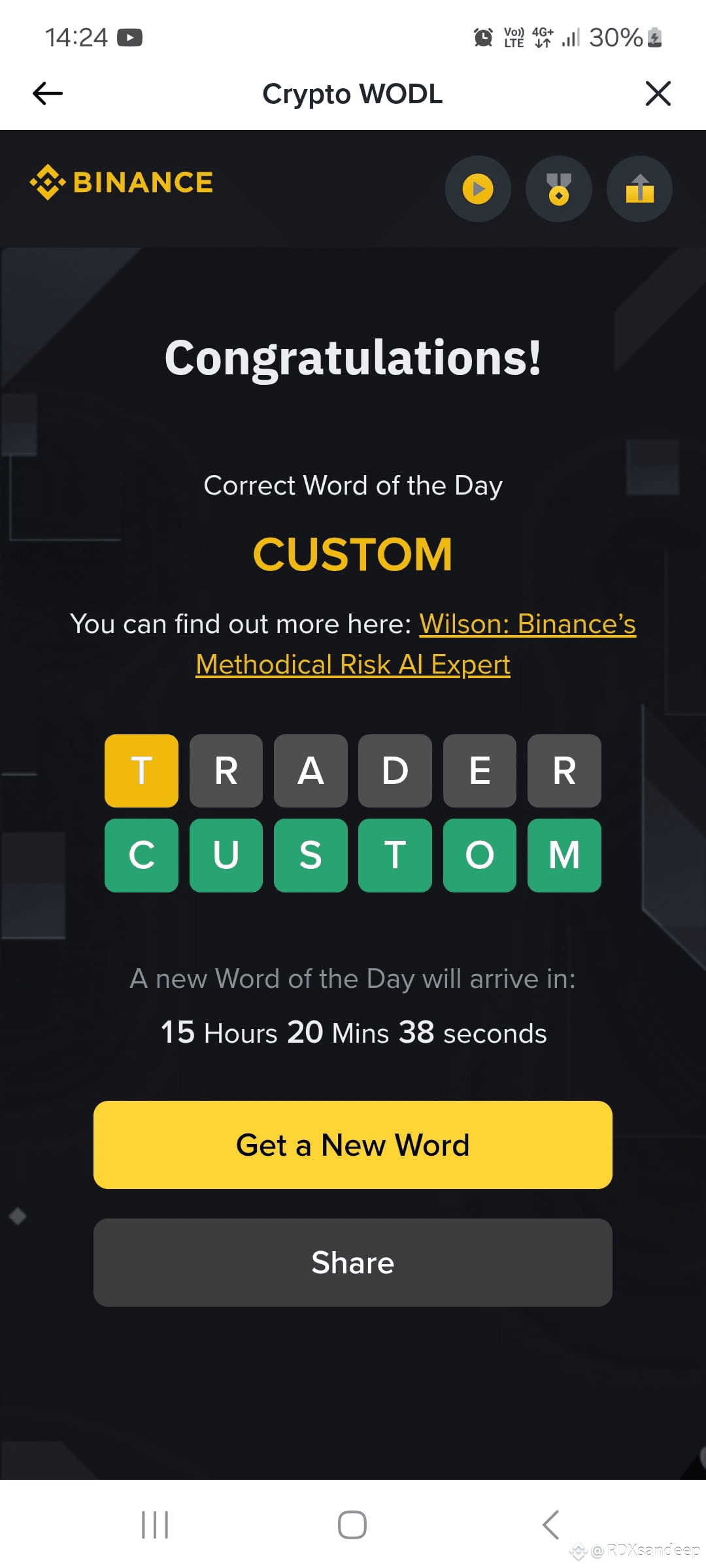 Binance word of the day ( 2025-01-06 to 025-01-12 ) all the | RDXsandeep on  Binance Square