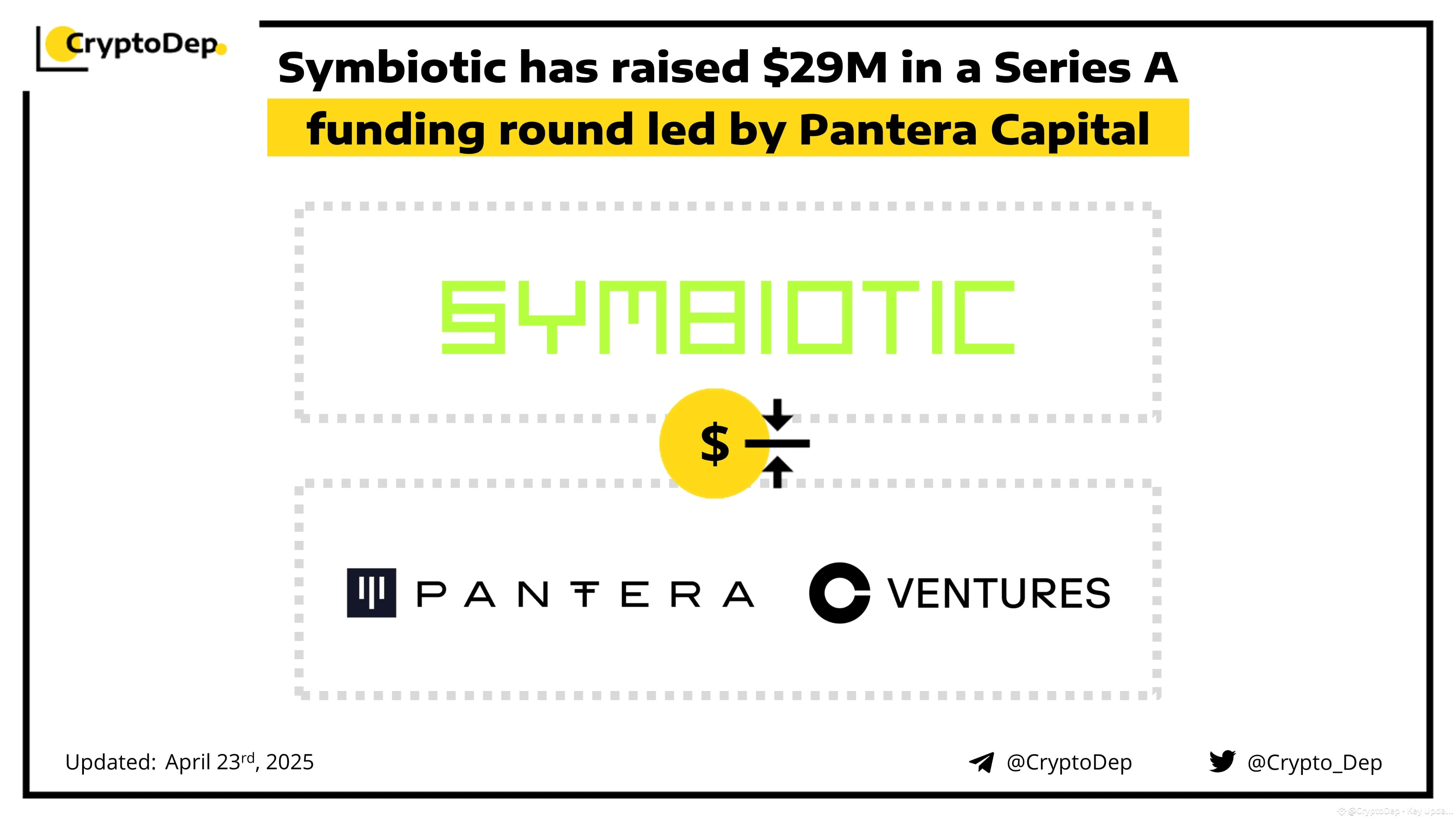 ⚡️ @Symbioticfi has raised $29M in a Series A funding round | CryptoDep -  Key Updates and Analytics on Binance Square