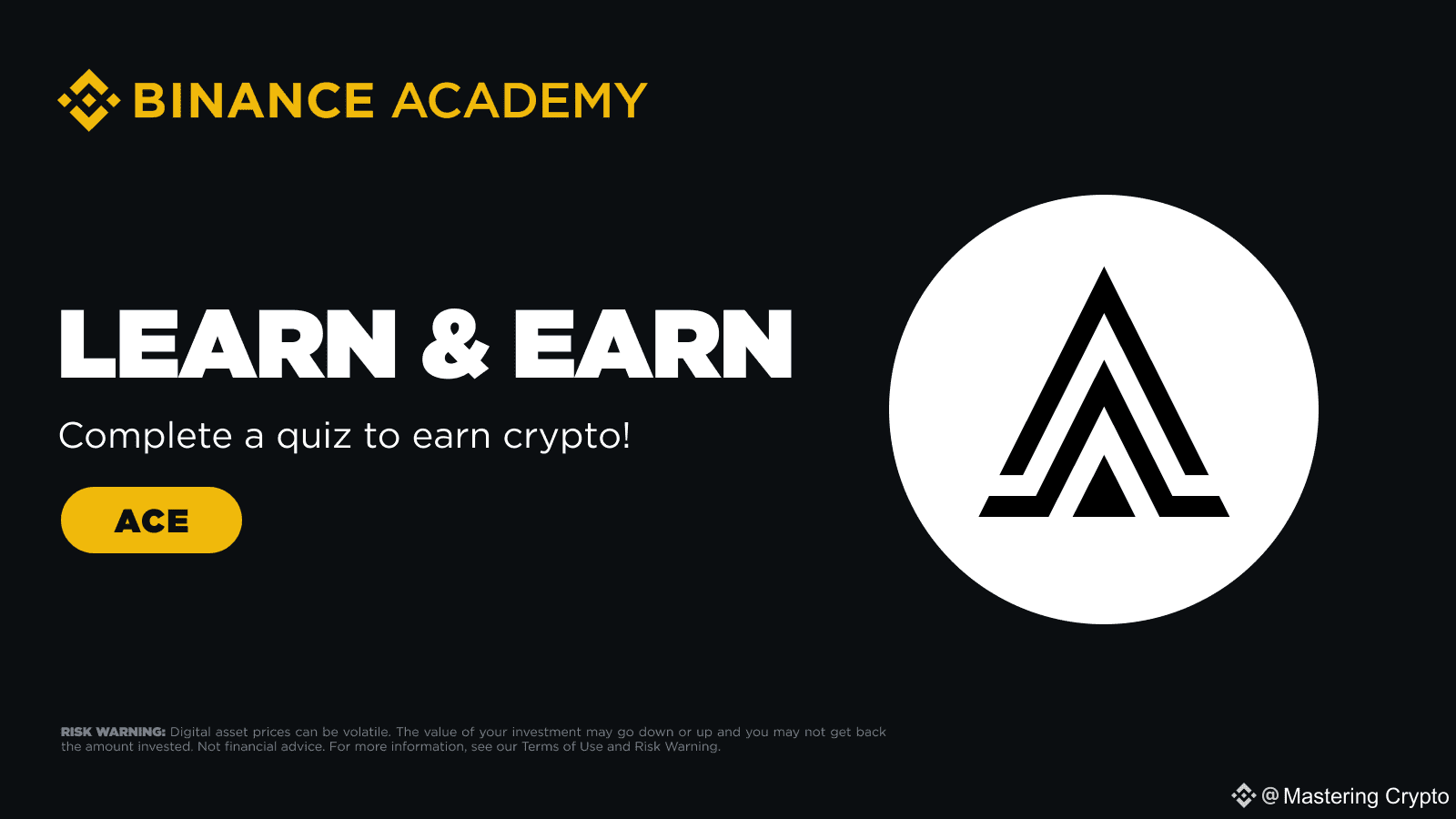 🚨Hurry Up! Grab Your Free $ACE Tokens From Binance 🌀 Bina | Mastering  Crypto على Binance Square