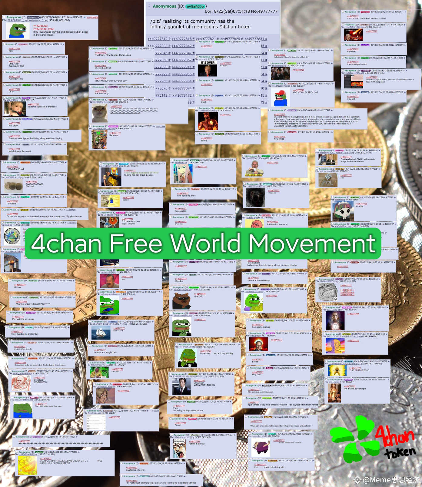 4chan es un foro conocido a nivel mundial, caracterizado por | Meme思想经济 en  Binance Square