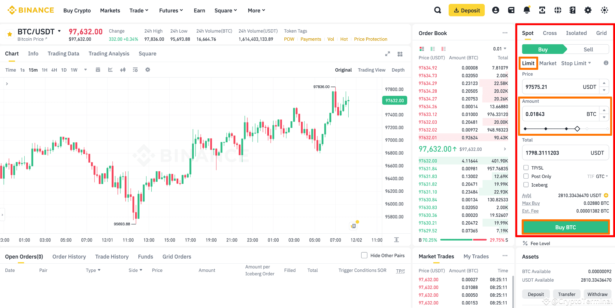 How to Trade Spot on Binance: A Step-by-Step Guide for Beginners |  CryptoTerminal on Binance Square