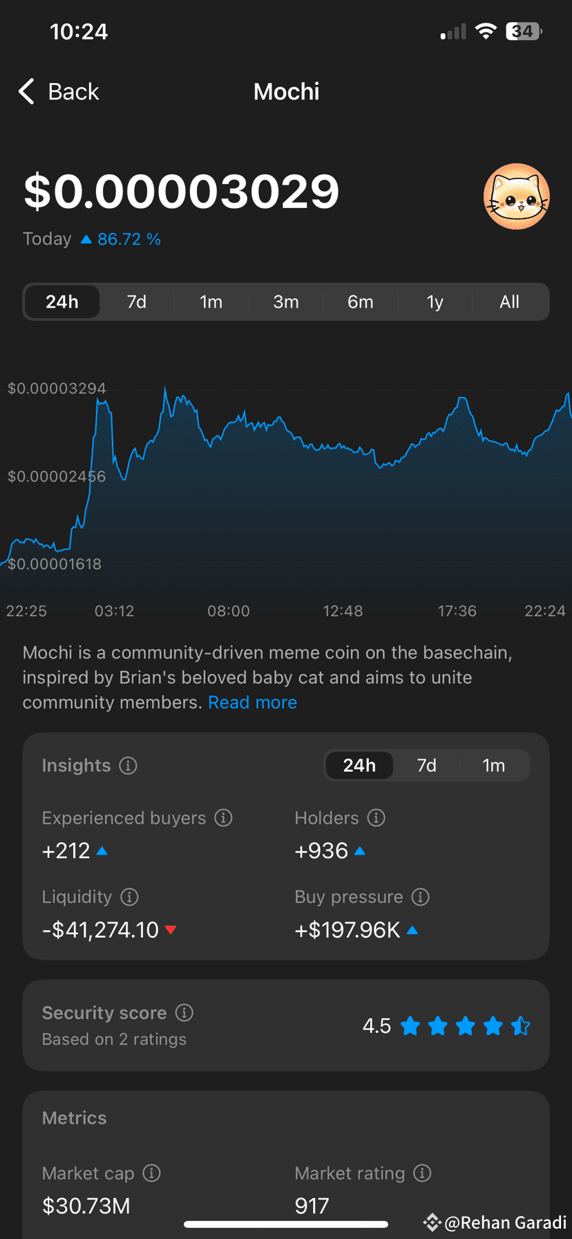 PUMPING 🚀 We are still in profit in my call of Mochi 👀 Eve Rehan