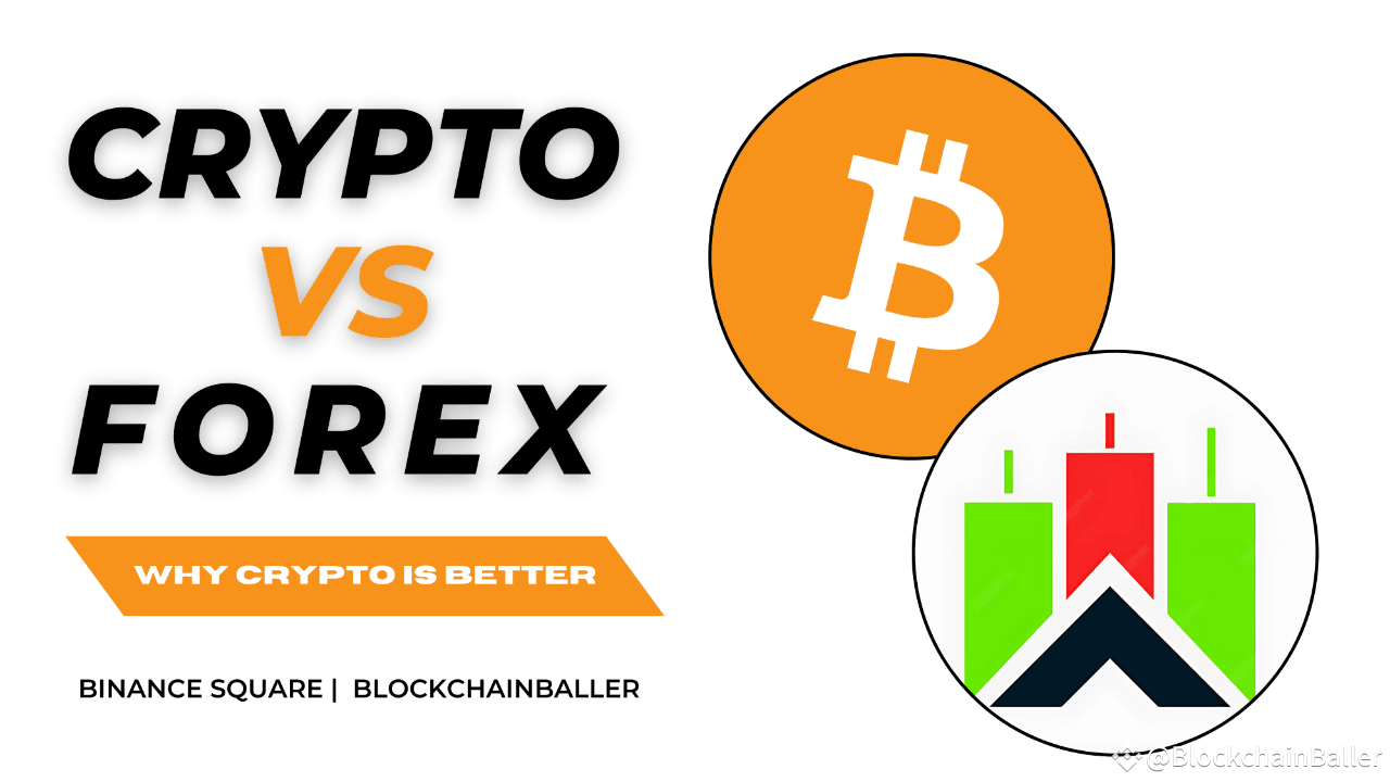 Why Cryptocurrency is Better than Forex: A Detailed Analysis |  BlockchainBaller on Binance Square