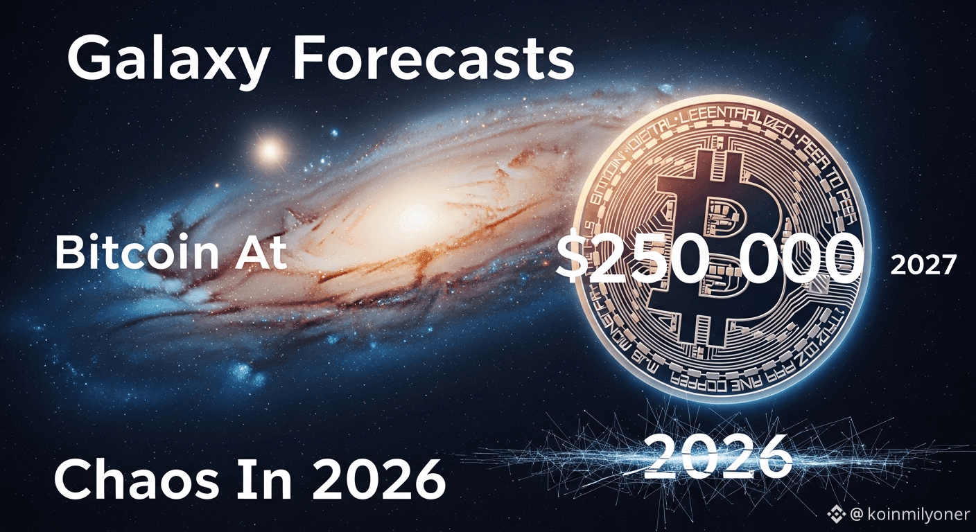 Galaxy Forecasts Bitcoin At $250,000 In 2027, Chaos In 2026 | koinmilyoner  on Binance Square