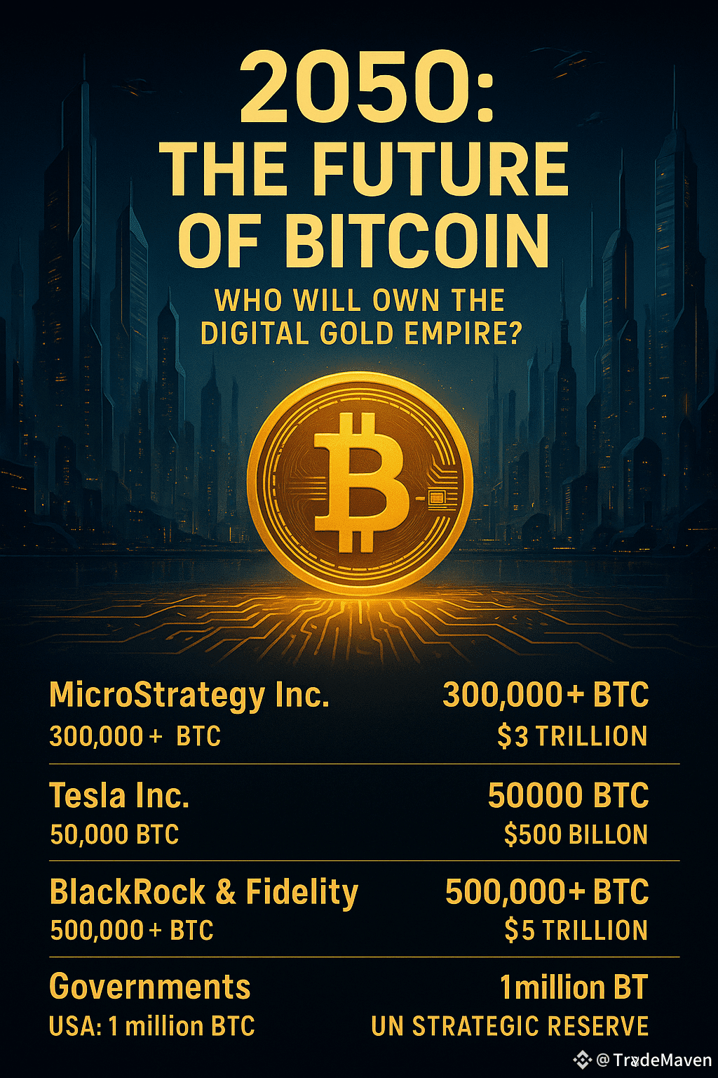 2050: The Future of Bitcoin – Who Will Own the Digital Gold | TradeMaven on  Binance Square