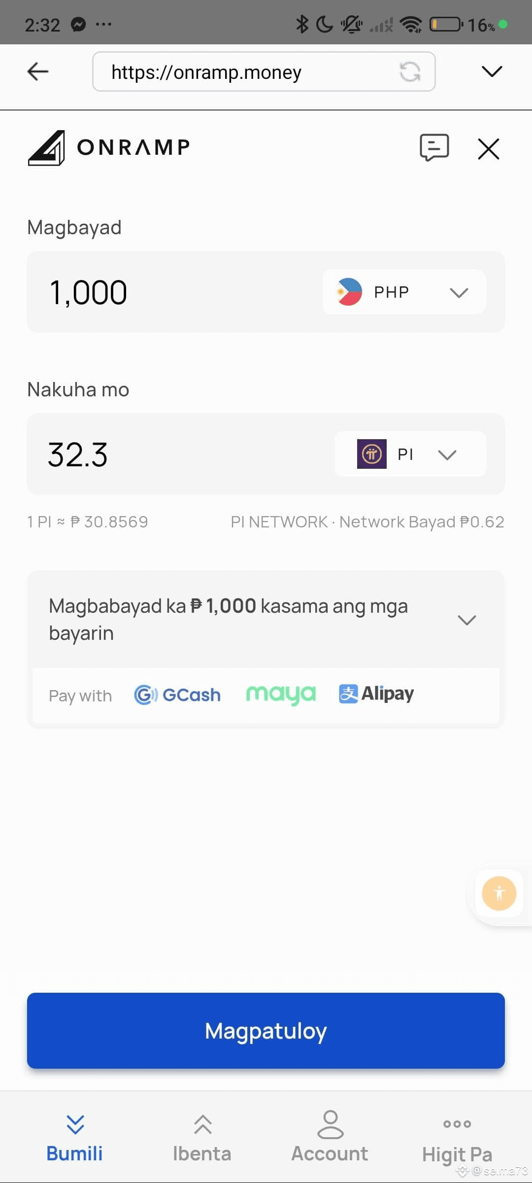 Pi Network is now integrated with Onramp Money, enhancing | selma73 on  Binance Square