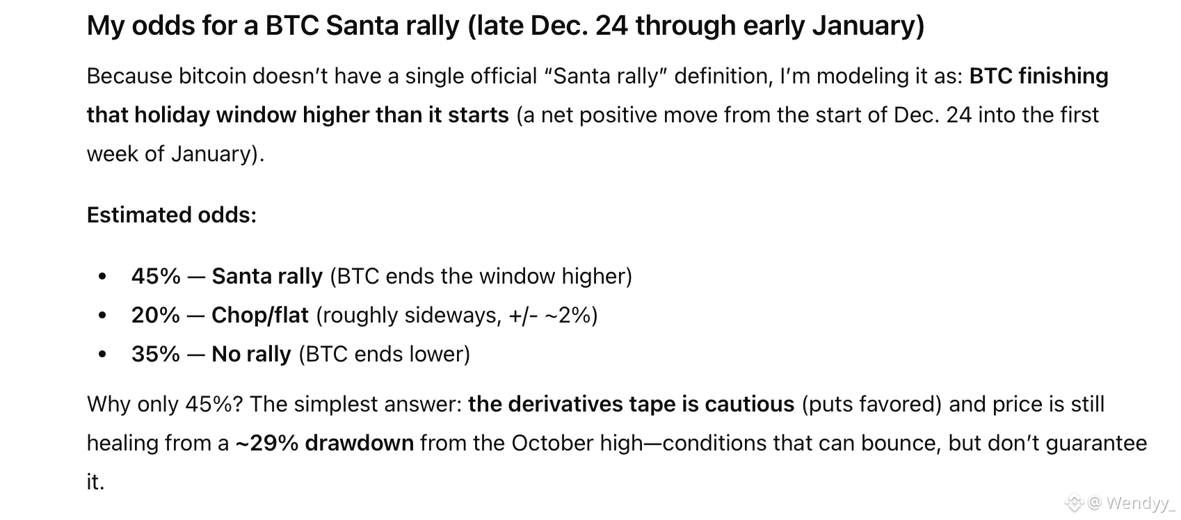 Bitcoin Santa Rally? ChatGPT, Grok, and Gemini Set the Odds