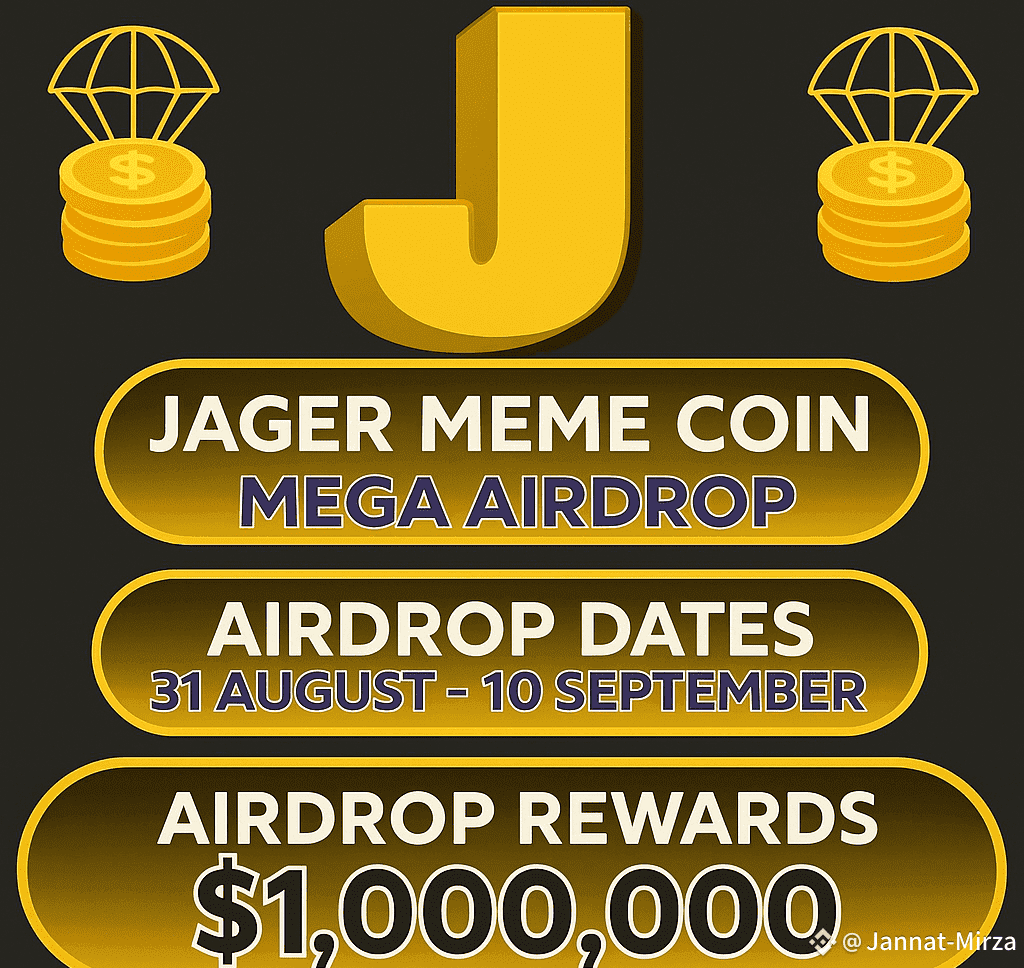 🚀$Jager MEME COIN – MEGA AIRDROP IS LIVE! 🚀 💥 Total |  Jannat-Mirza-Official on Binance Square