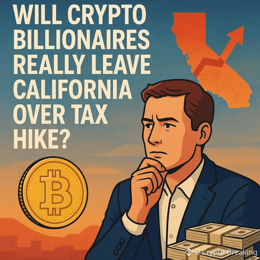 Will Crypto Billionaires Really Leave California Over Tax Hike?