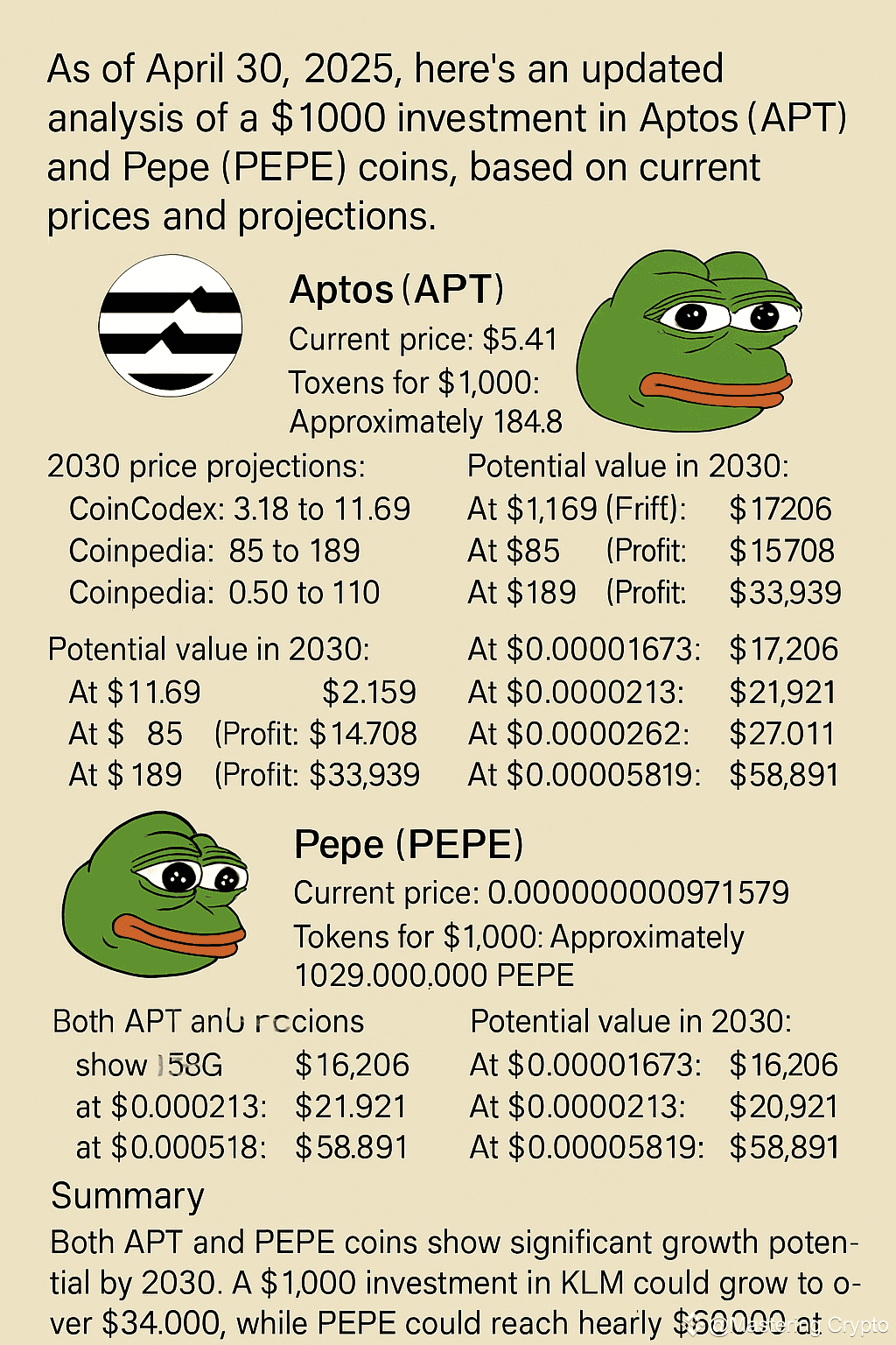 What If You Invested $1,000 in $APT or $PEPE and Forgot | Mastering Crypto  on Binance Square