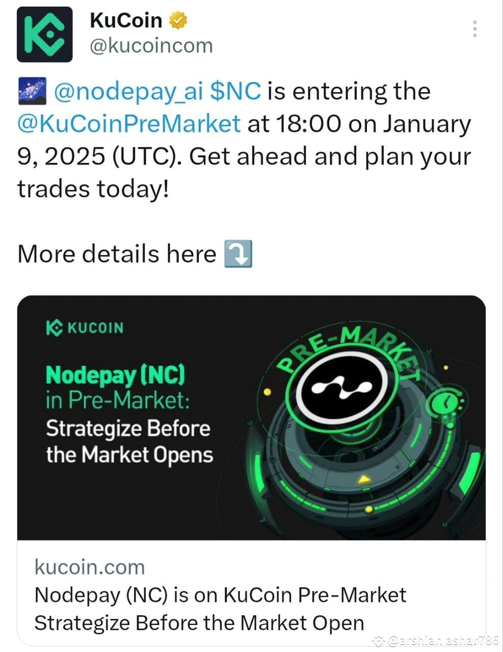 Nodepay 空投即将上市总资金700 万美元💸 总供应量10 亿价格0.1 - 0.4 当| arshian ashar786发布于币安广场
