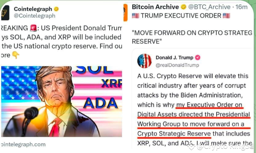 Trump announced BREAKING : SOL, ADA, And XRP America K r | Crypto ...