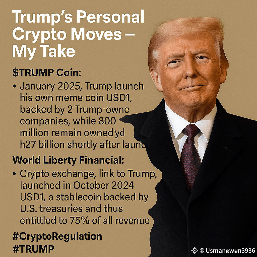 So in January 2025, Trump actually launched his own meme | Usmanawan3936 on  Binance Square