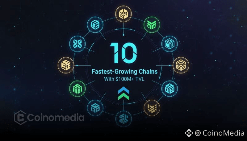 Top 10 Fastest-Growing Chains With $100M+ TVL