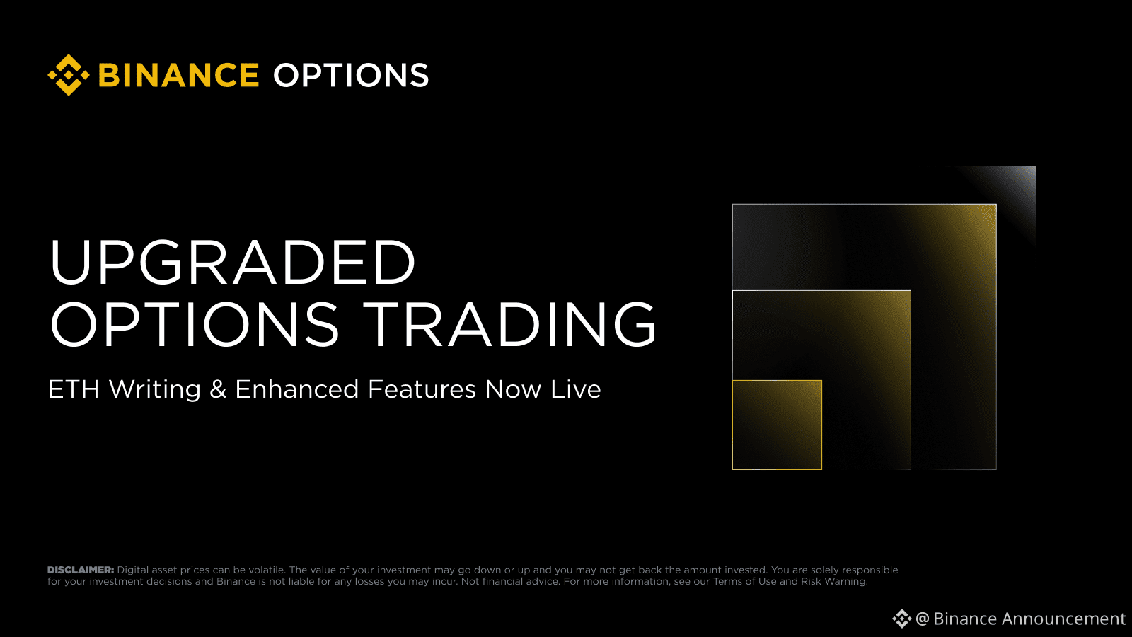 Binance Options Upgrade: ETH Options Writing and New Advanced Features ...