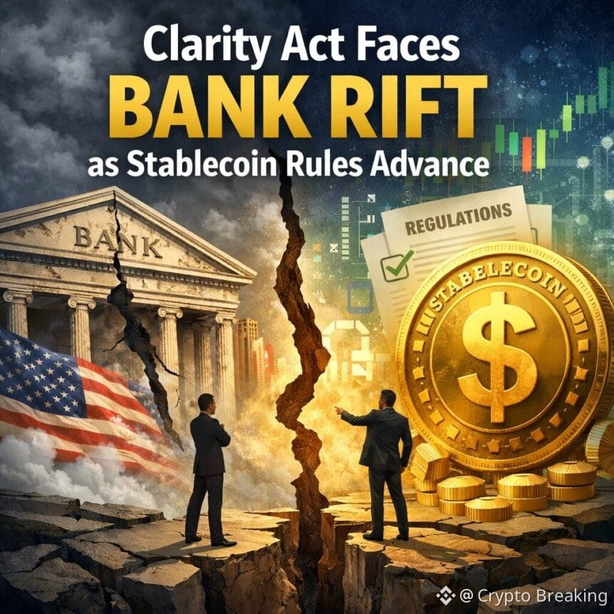 Clarity Act Faces Bank Rift As Stablecoin Rules Advance