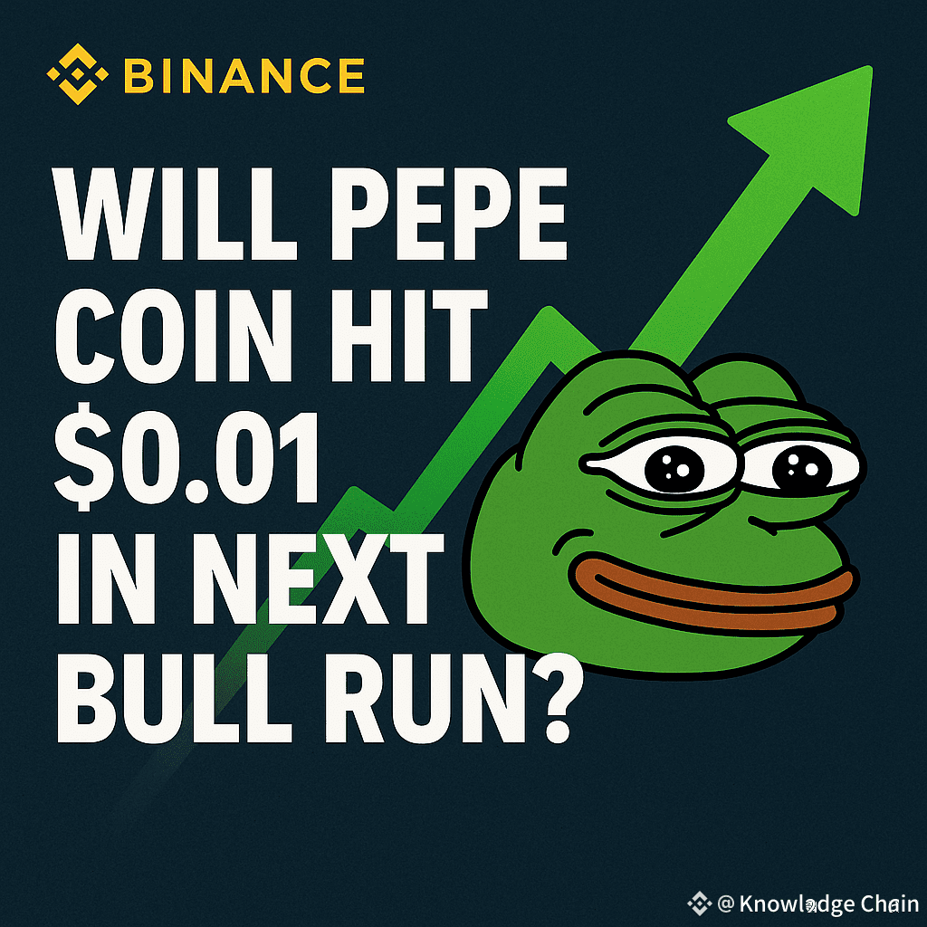 🐸 Will PEPE Coin Hit $0.01 in the Next Bull Run? 🚀 PEPE | Knowledge Chain  on Binance Square