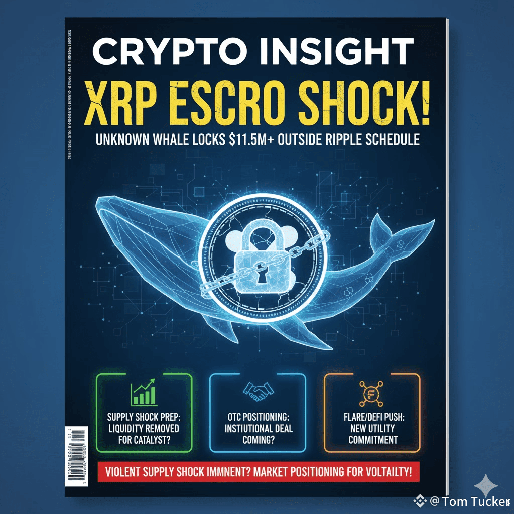 4,000,000 $XRP ($11.5M+) was just locked into escrow by an | Tom Tucker on  Binance Square