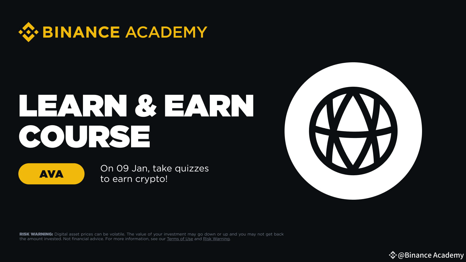 Take part in our first Learn & Earn course of 2025 with $AVA | Binance  Academy on Binance Square