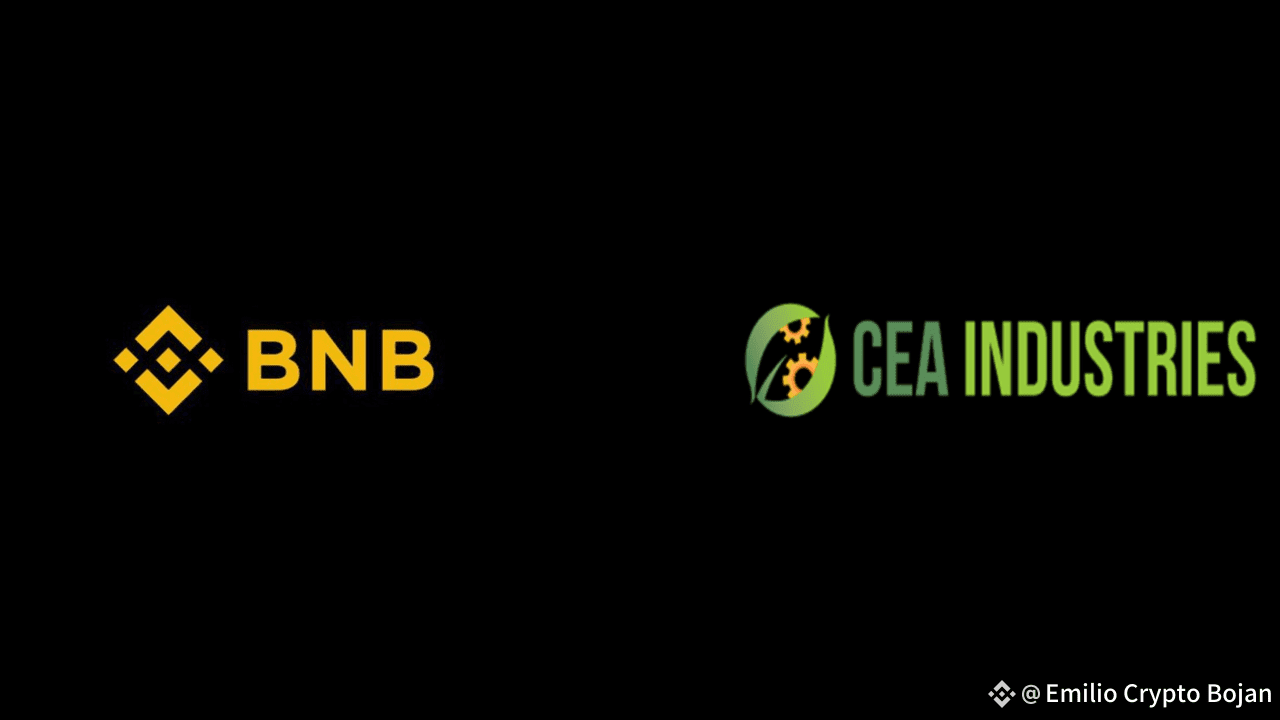CEA Industries Becomes Largest Corporate Holder of $BNB After $500M  Treasury Shift | Emilio Crypto Bojan on Binance Square