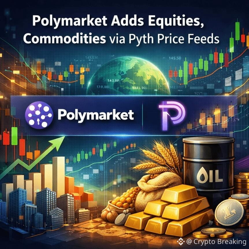 Polymarket Adds Equities, Commodities Via Pyth Price Feeds