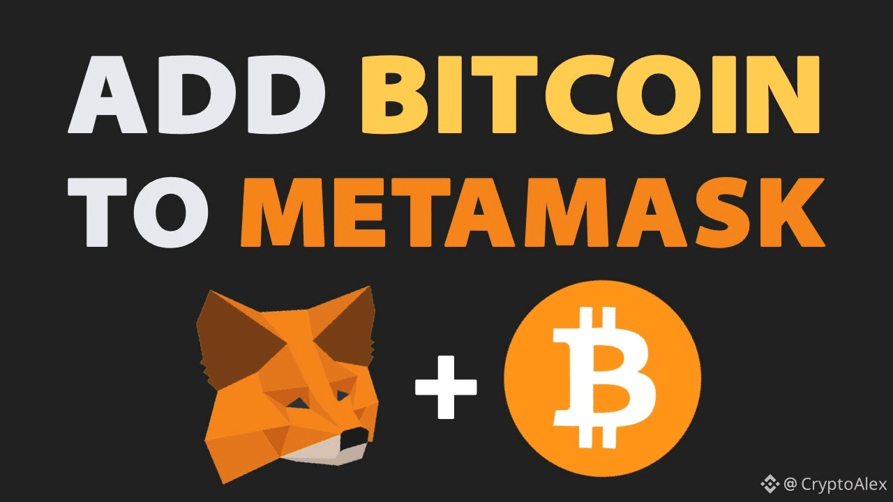 MetaMask now supports BTC MetaMask has added support for BTC | CryptoAlex na  Binance Square
