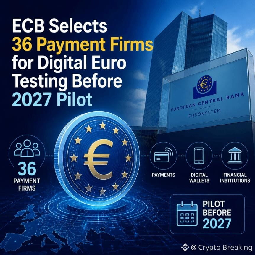 Ecb Selects 36 Payment Firms For Digital Euro Testing Before 2027 Pilot
