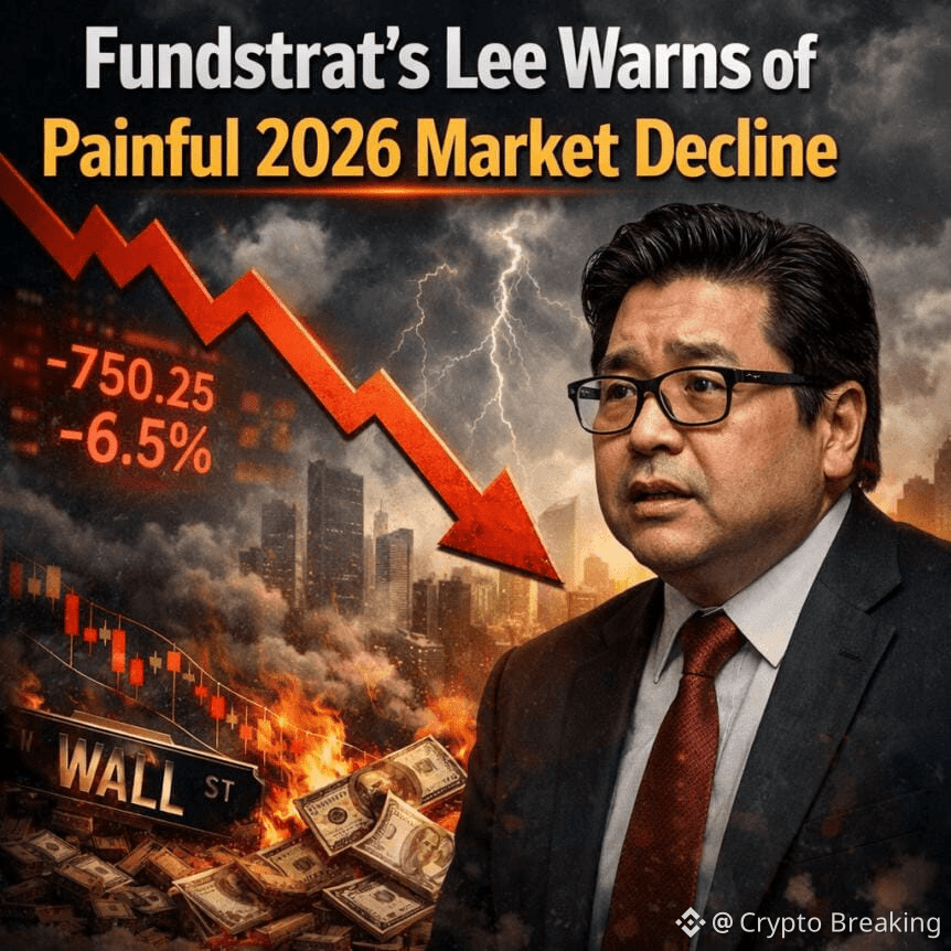 Fundstrat's Lee Warns Of Painful 2026 Market Decline