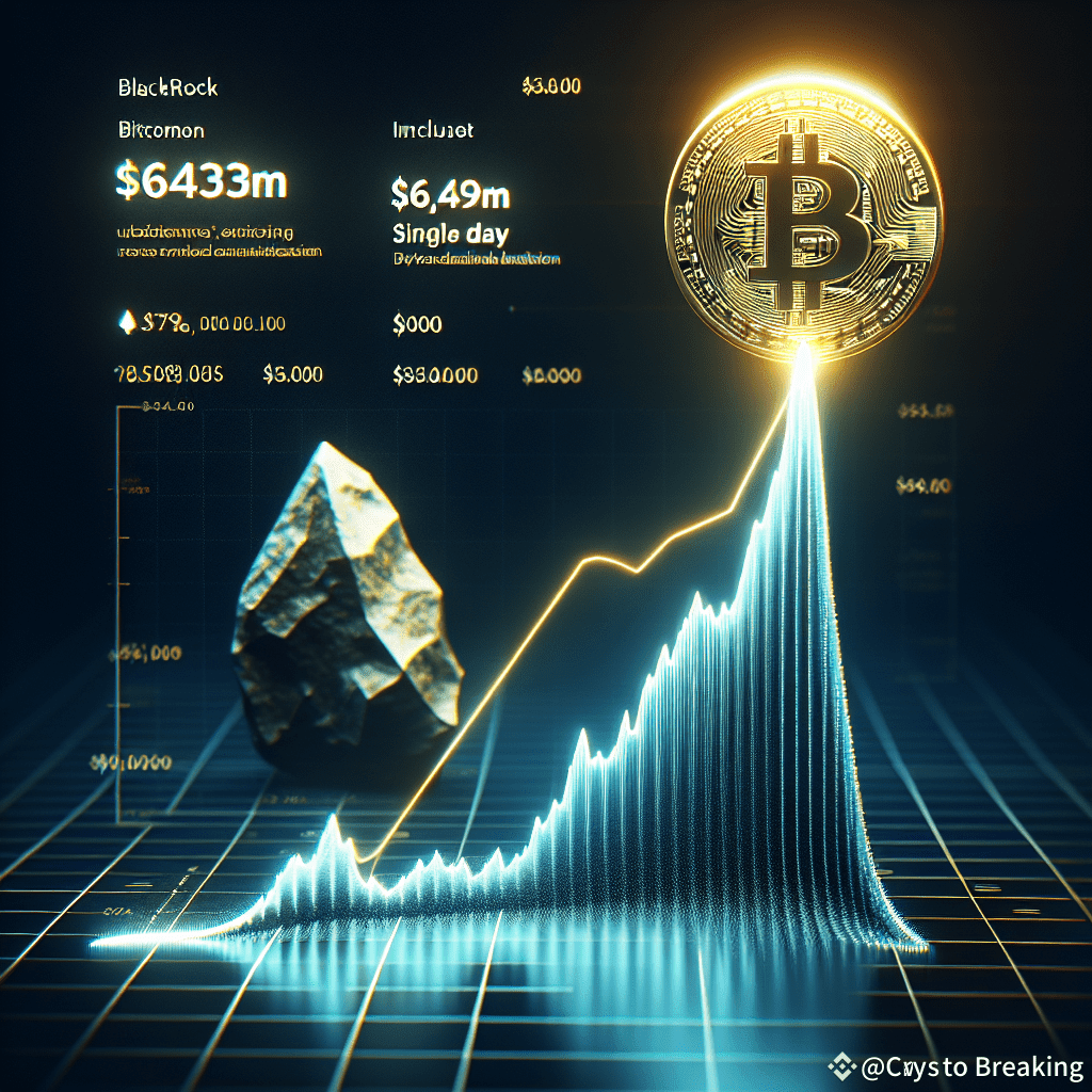 Blackrock Bitcoin Fund Tops Charts With $643m Inflow Day
