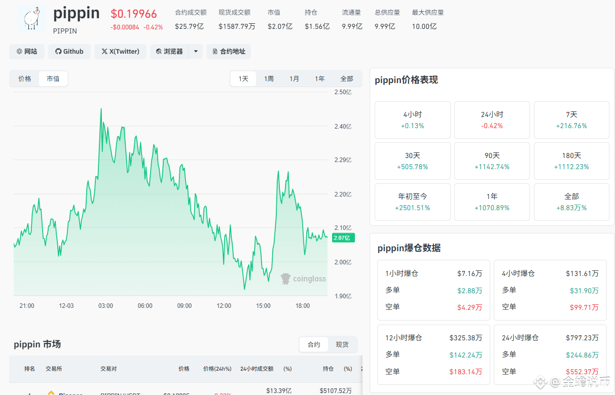 PIPPIN 冲 0.2188 栽了!巨鲸控盘的 “幽灵币”,今晚 0.173 是你最后逃生门! | 金蟾说币发布于币安广场