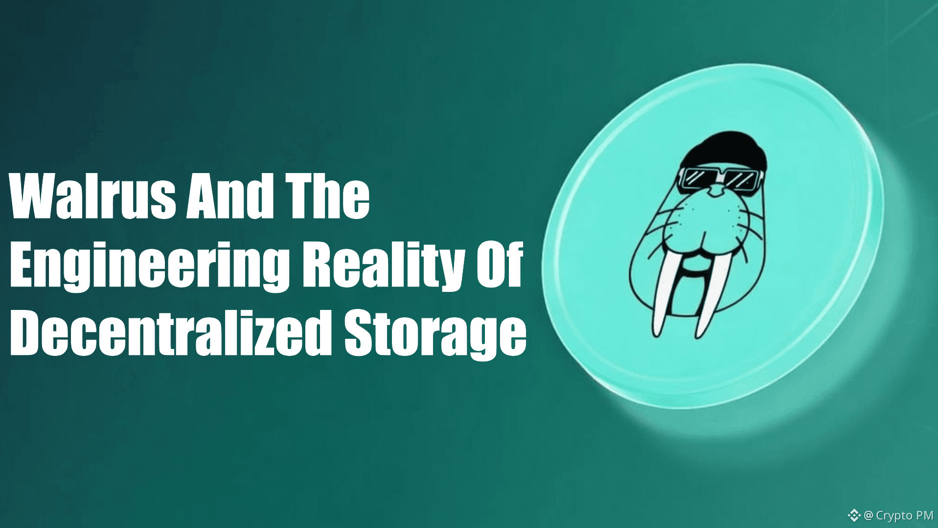 Walrus And The Engineering Reality Of Decentralized Storage | Crypto PM on  Binance Square