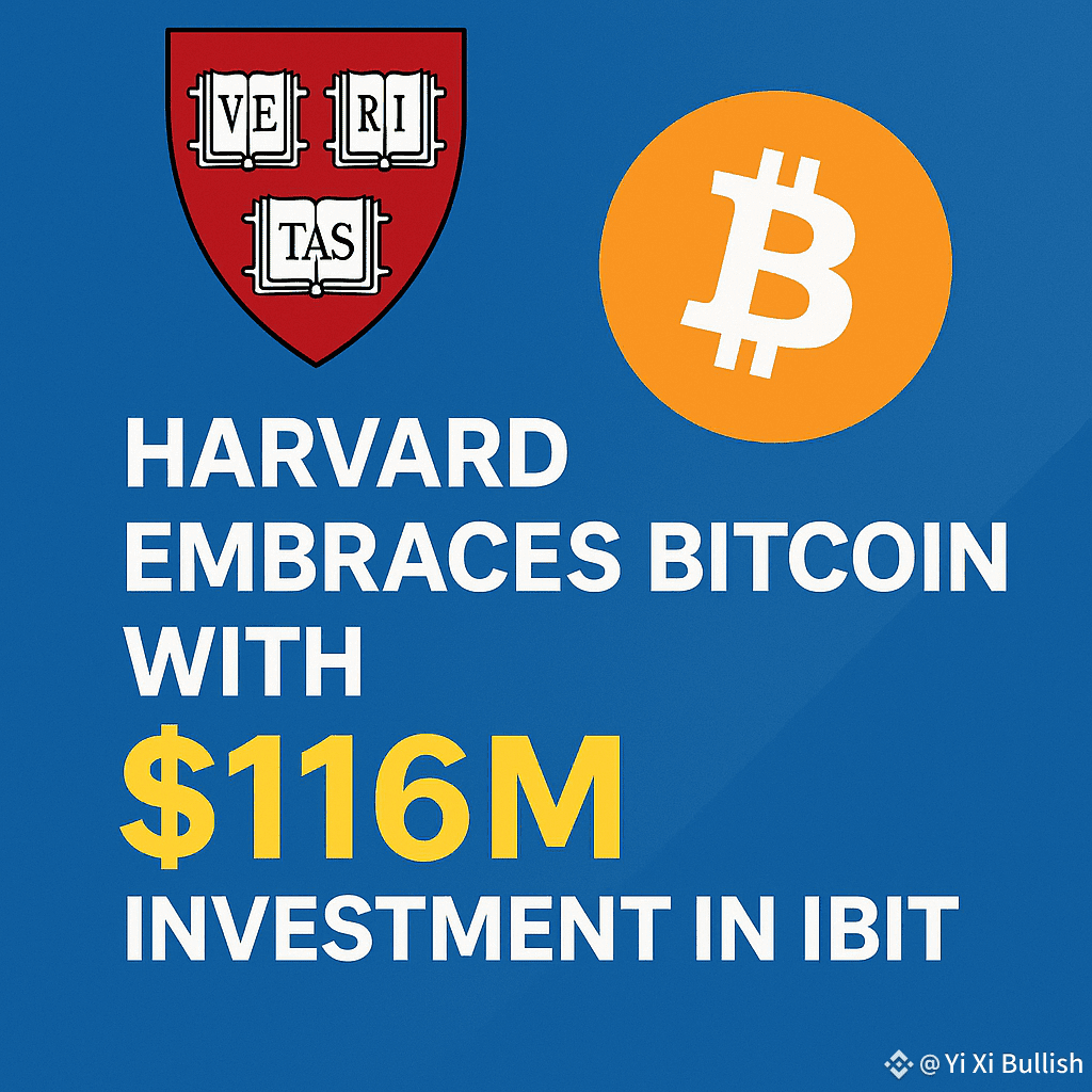 𝗛𝗮𝗿𝘃𝗮𝗿𝗱 𝗘𝗺𝗯𝗿𝗮𝗰𝗲𝘀 𝗕𝗶𝘁𝗰𝗼𝗶𝗻 𝘄𝗶𝘁𝗵 | INSIGHTER Yi Xi  on Binance Square