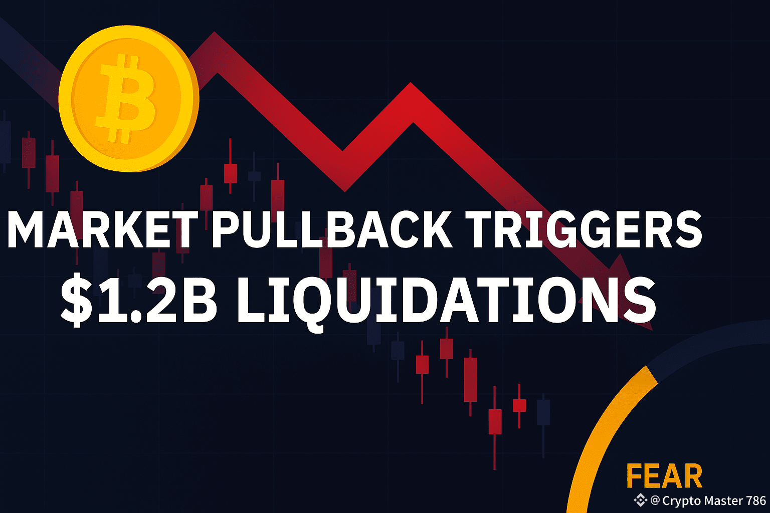 🚨 Market Pullback Triggers $1.2B in Liquidations — Fear | Crypto Master  786 on Binance Square