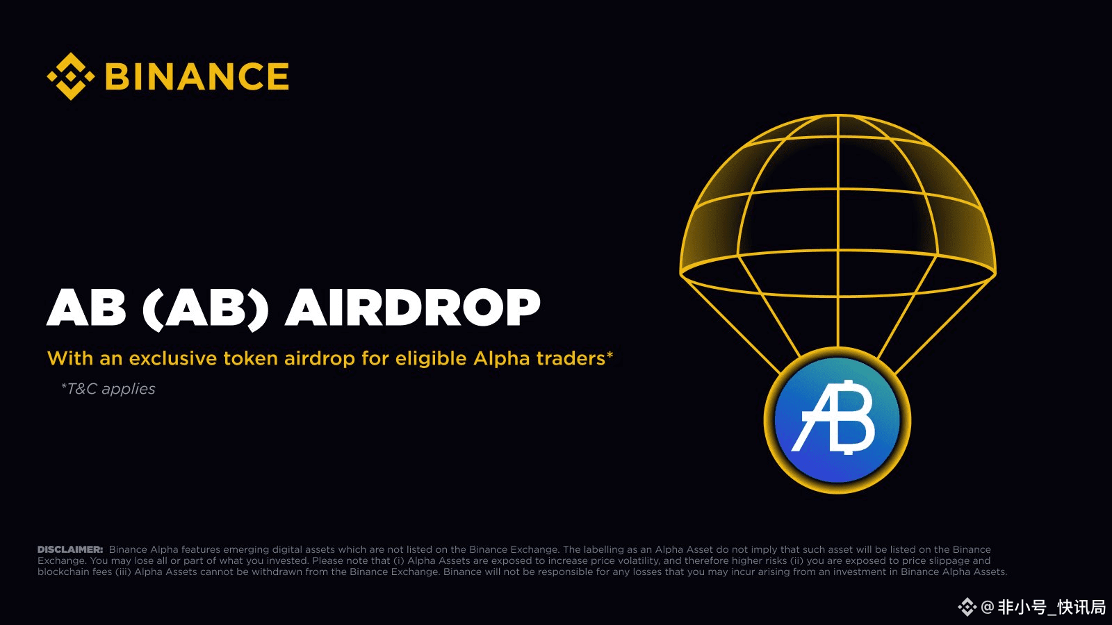 💰 Nearly 10,000 AB tokens for free! Binance Alpha users, | 非小号_快讯局 on  Binance Square