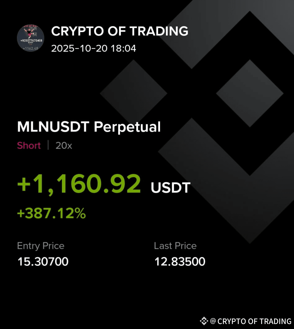 very nice good profit 💌 check ✔️ me profile pic number 👆 | CRYPTO OF  TRADING on Binance Square