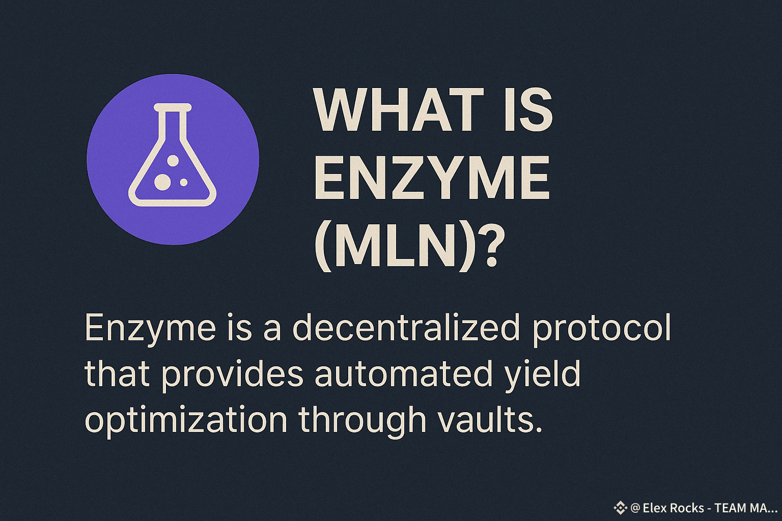 What Is MLN (Enzyme)? A Deep Dive from a Real One, No BS | Elex Rocks -  Team Matrix on Binance Square