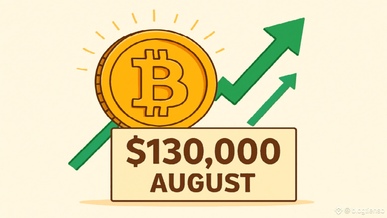 Bitcoin Price Prediction: Can the Price Exceed $130,000 in August? |  blogtienso on Binance Square