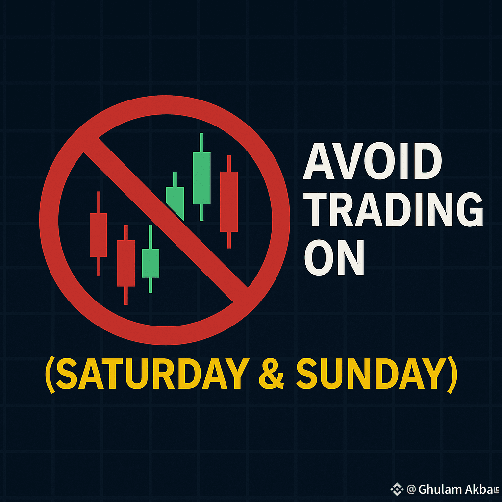 Avoid trading on weekends (Saturday & Sunday۔ 👉 Avoid | Ghulam Akbar on  Binance Square