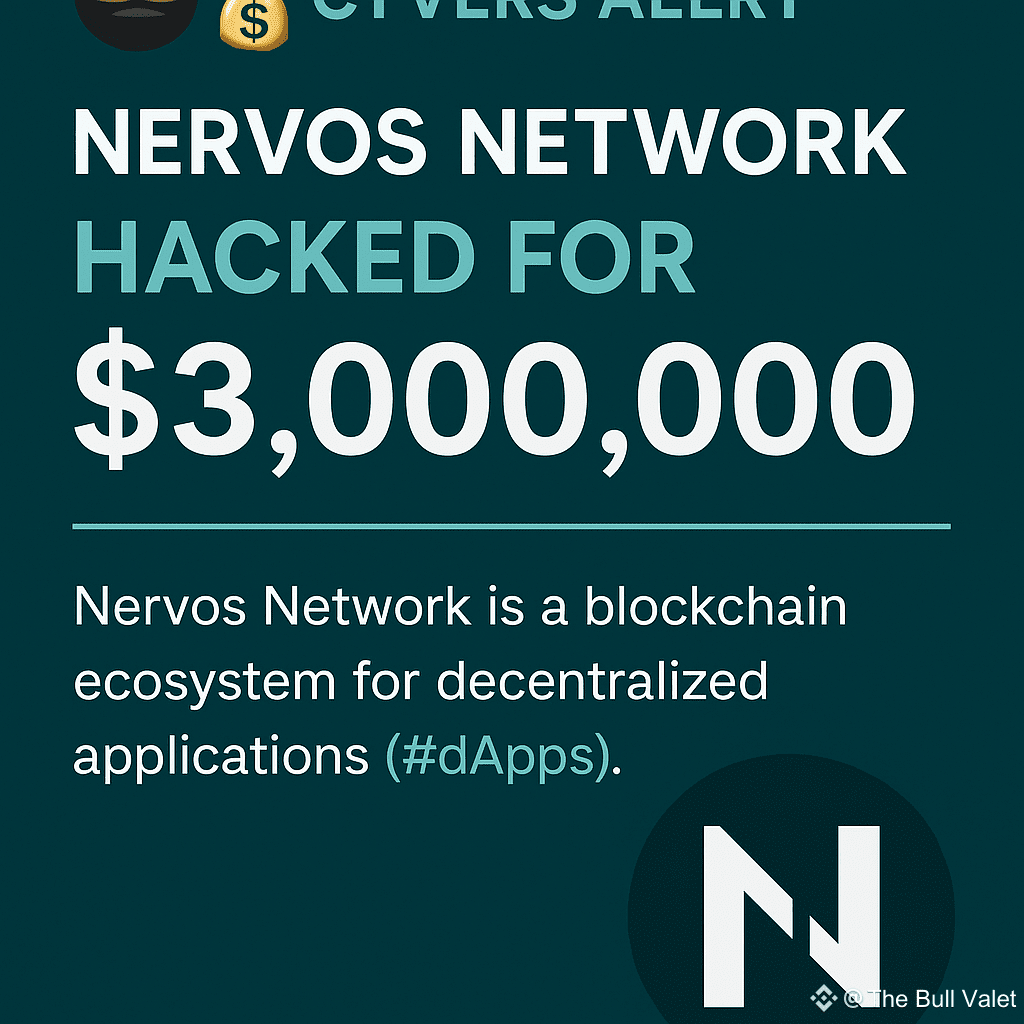 🥷💸 Nervos Network (CKB) Hacked for $3,000,000 — Major | Dynasty 加密 News  on Binance Square
