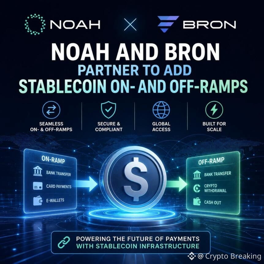 Noah And Bron Partner To Add Stablecoin On- And Off-Ramps