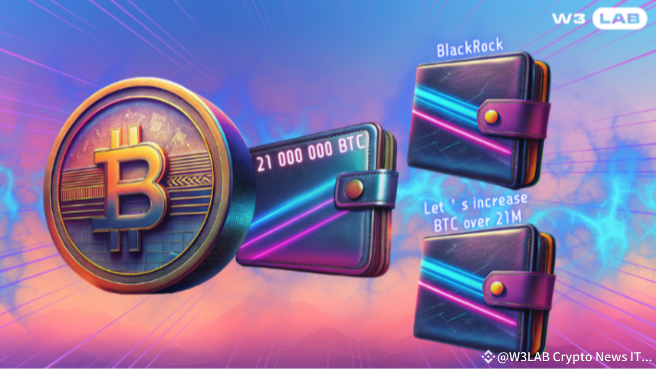 BlackRock hat angedeutet, dass es möglich ist, das maximale BTC-Angebot zu  ändern | W3LAB Crypto News IT and Marketing Agency auf Binance Square
