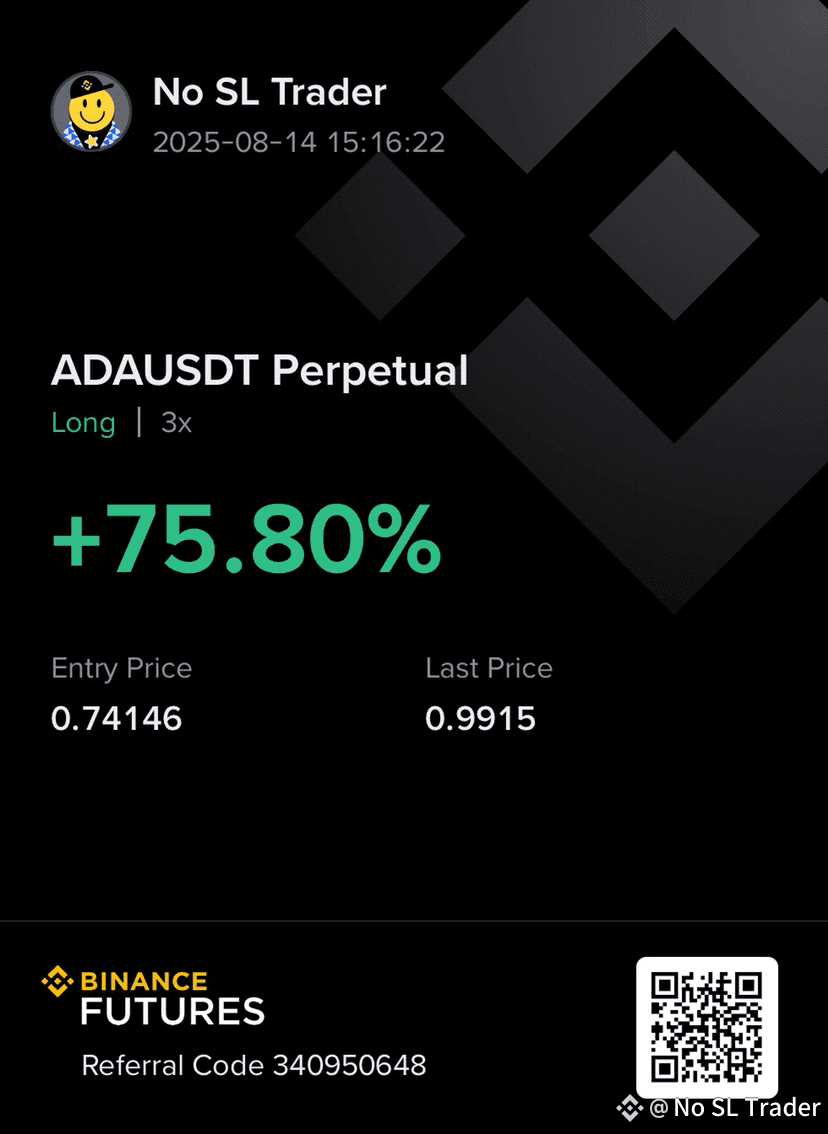ADA TO $1.3! 📈🚀 Maybe more, who knows 🤷🏻‍♂️😉 Let the | No SL Trader på  Binance Square