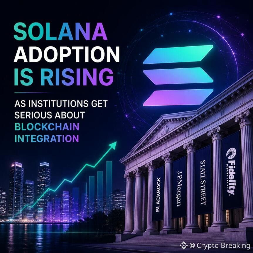 Solana Adoption Is Rising As Institutions Get Serious About Blockchain Integrati