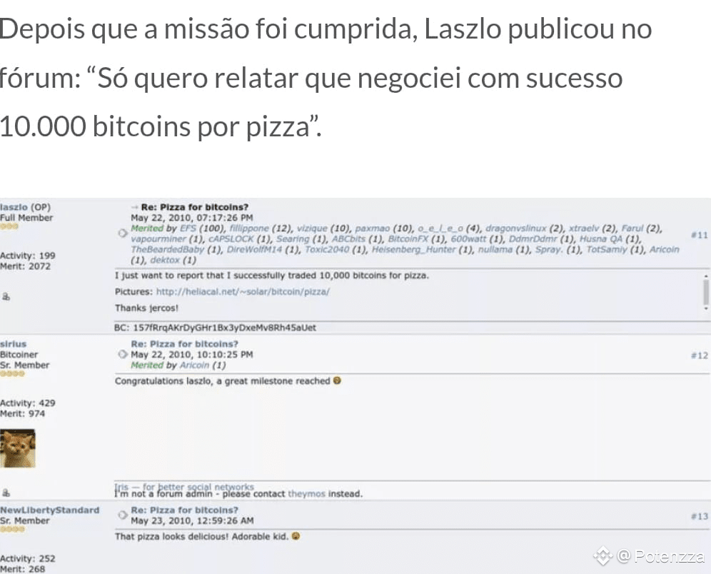 BinancePizza Everything began on May 18, 2010, when Laszlo | Potenzza on  Binance Square