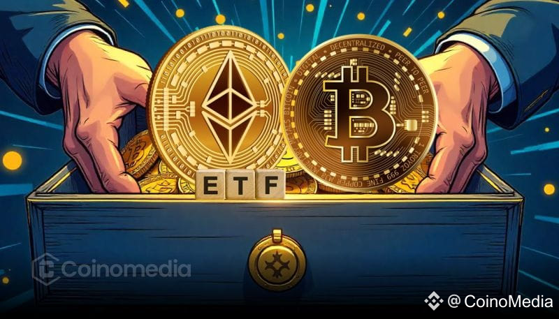 Spot ETFs Buy $595M in Bitcoin and Ethereum