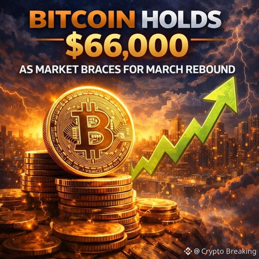 Bitcoin Holds $66,000 As Market Braces For March Rebound
