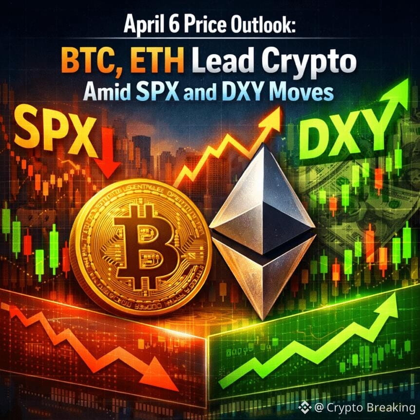 April 6 Price Outlook: Btc, Eth Lead Crypto Amid Spx And Dxy Moves